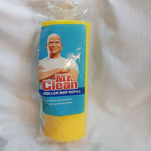 Mr Clean Roller Mop Replacement Head Yellow Sponge New